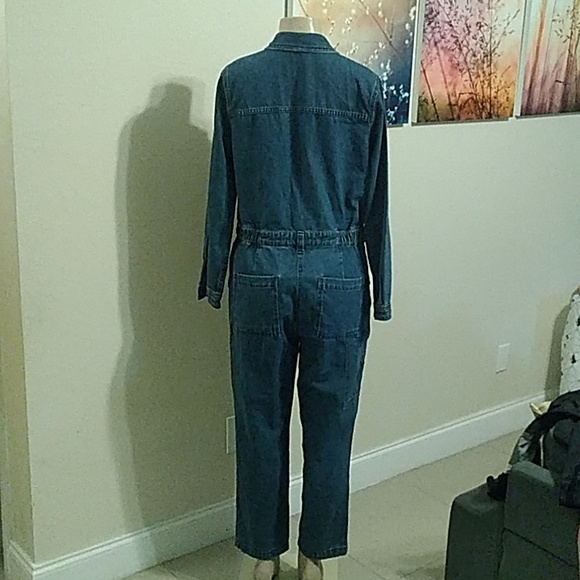 Old Navy Cute Denim Painters Jumpsuit - Picture 5 of 5